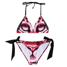 Бикини купальник бюстгальтер трусы женские сексуальные цветочные трендовые мягкие подкладочные ремень купальник пуш-ап Пляжная купальная треугольная повязка