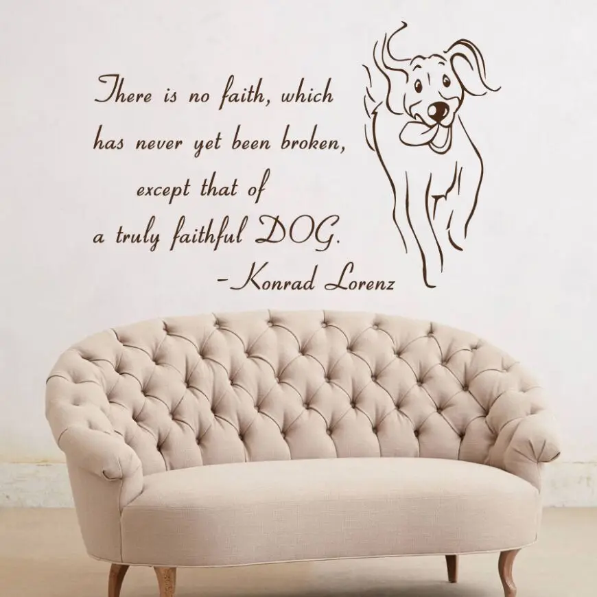 Vinyl Wall Quote Decal 99090 Every Once In A While A Dog Enters Your Life.. 