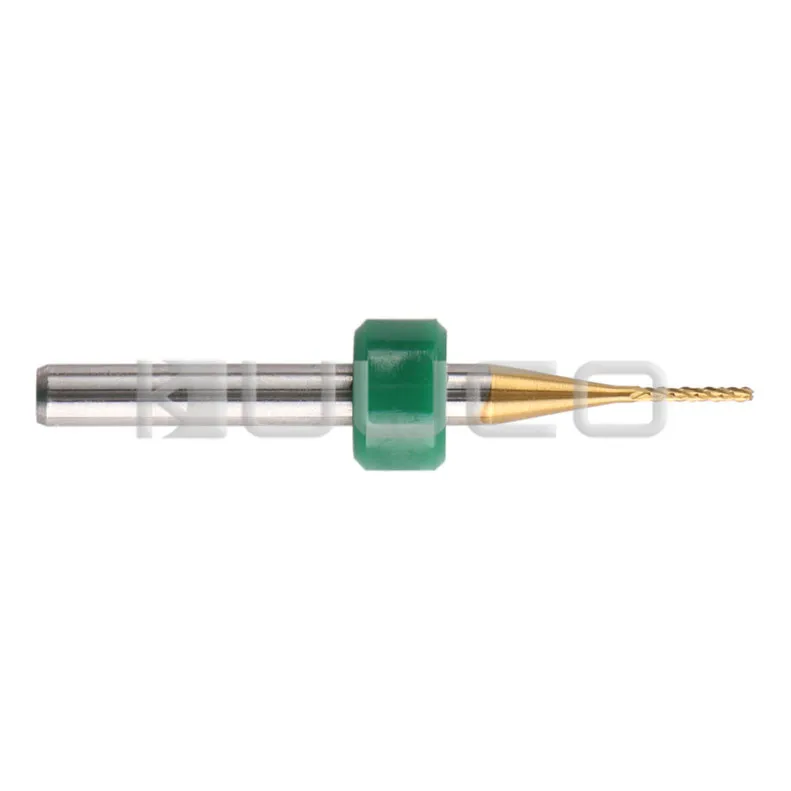 

CNC Tools Bits TiN Coated Tungsten Carbide Corn Carbide Milling Cutter Tools 0.8mm End Mill Engraving Bits for PCB Plastic etc