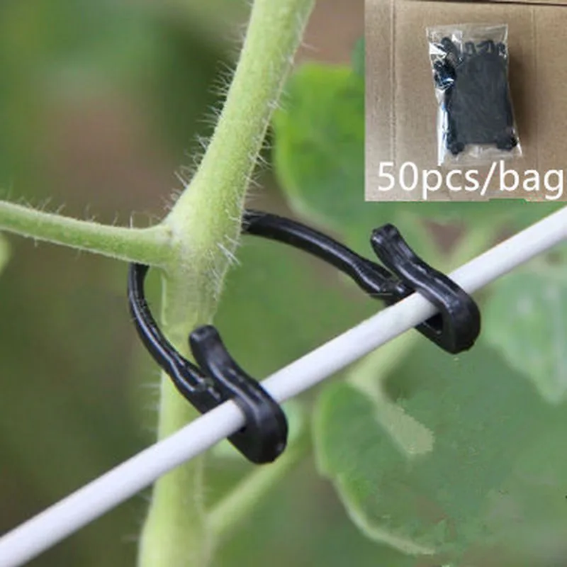 

50PCS Vines Fastener Tied Buckle Hook Plant Vegetable Grafting Clips Agricultural Greenhouse Supplies
