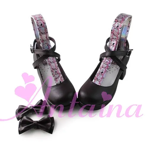 Gothic-Ankle-Cross-Belts-High-Heel-Pumps-Elegant-Single-Bow-Lolita-Princess-Heels-Shoes-12