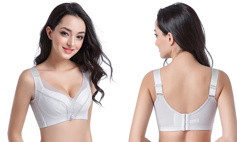 Jerrinut Sexy Bra Seamless Plus Size Bra Underwear Lace Bra Women Wire Free Breathable Push Up Bras For Women Lingerie Size 13 (2)