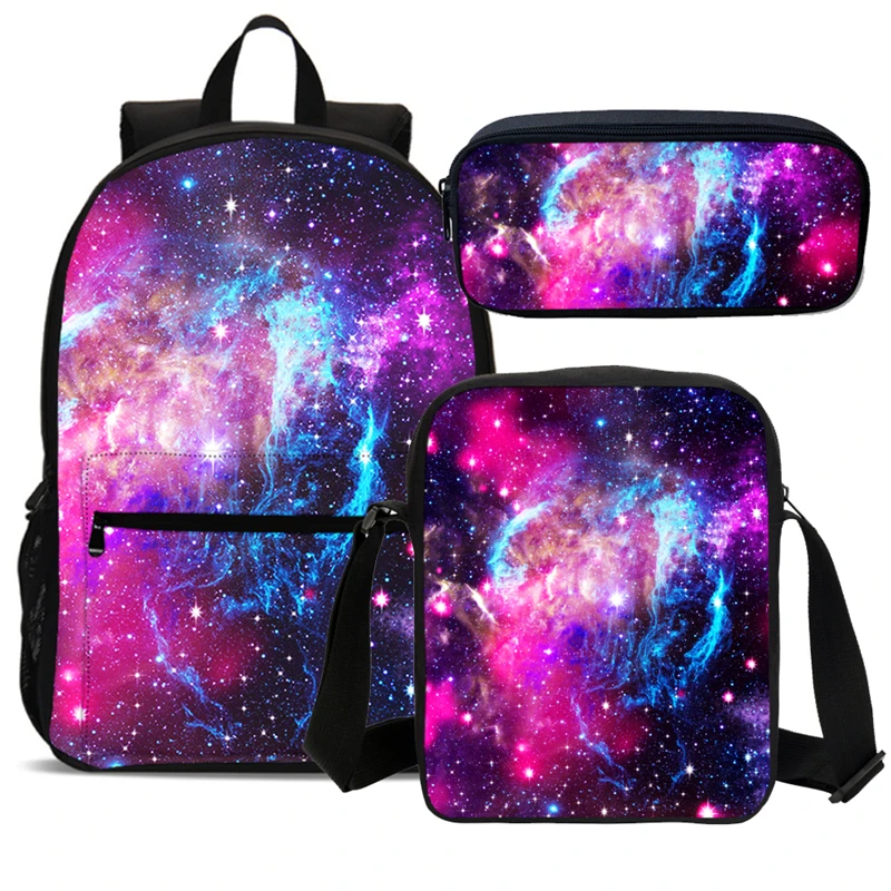 Школьные рюкзаки с принтом Галактики для девочек, сумка для ноутбука ...