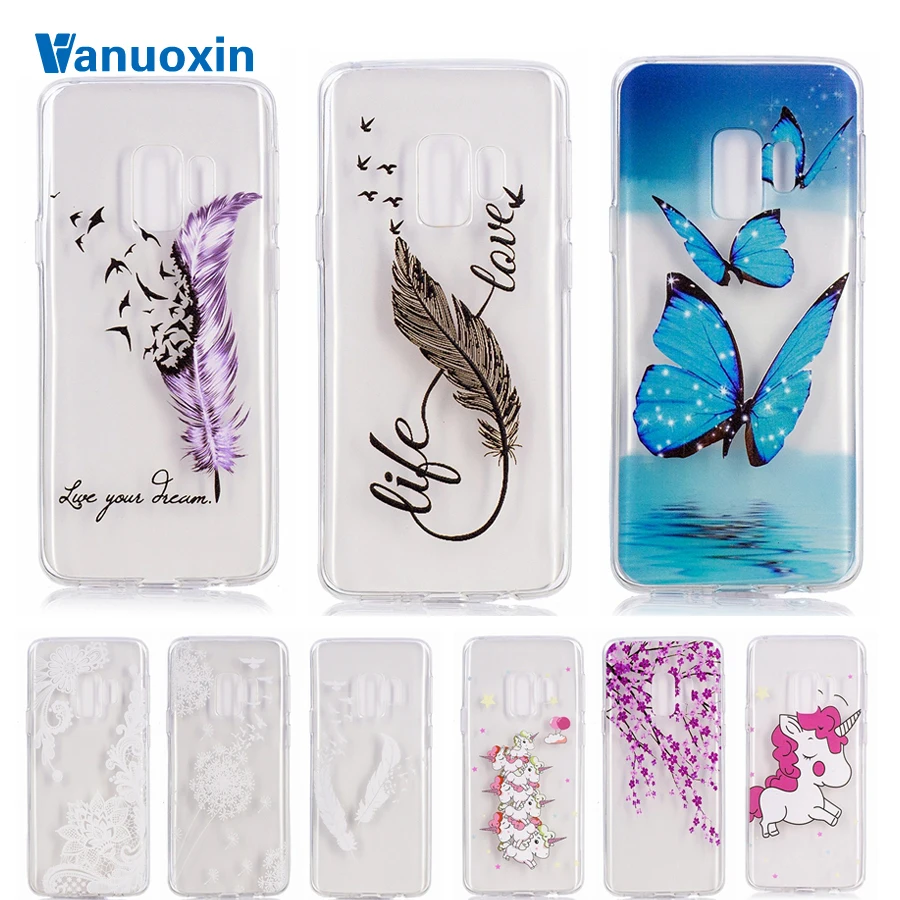 

Soft TPU case sFor Fundas Samsung Galaxy S9 Case For coque Samsung S9 plus case Silicone cover Clear Transparent phone cases