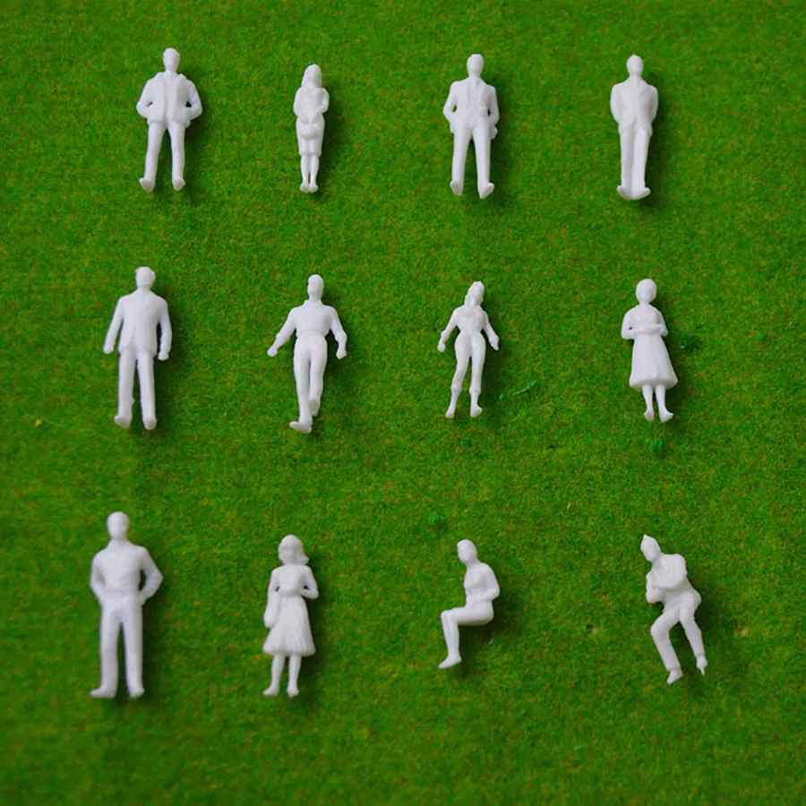 150 scale model miniature white figures Architectural model human scale (2)