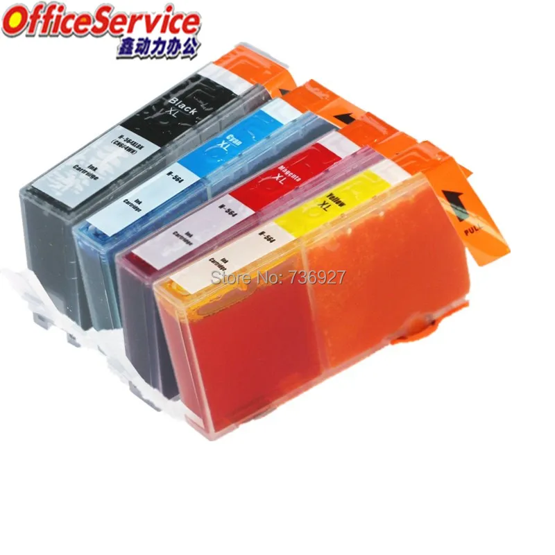 6X новый картридж для hp 564 hp 564, костюм для Deskjet 3070A/3520/3521/3522/3526 принтер с чипом