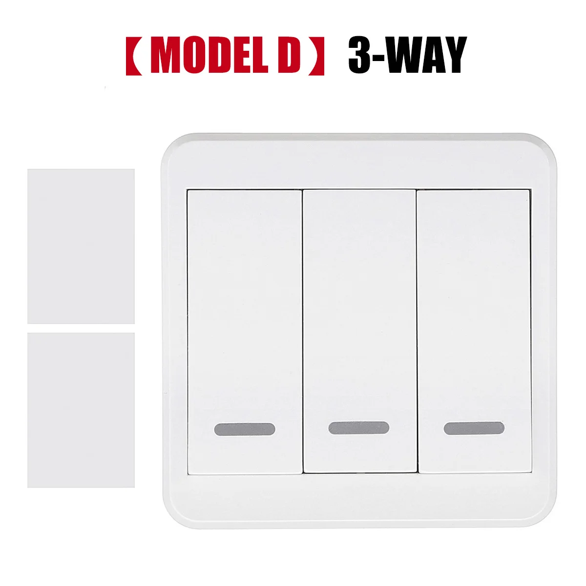 MODEL D 3-WAY Умный дом Diy настенные Беспроводной Панель передатчик светодиодный светильник лампы дистанционного Управление переключатель 1/2/3-Way 315 МГц/433 МГц с модуль приемника - Цвет: MODEL D 3-WAY