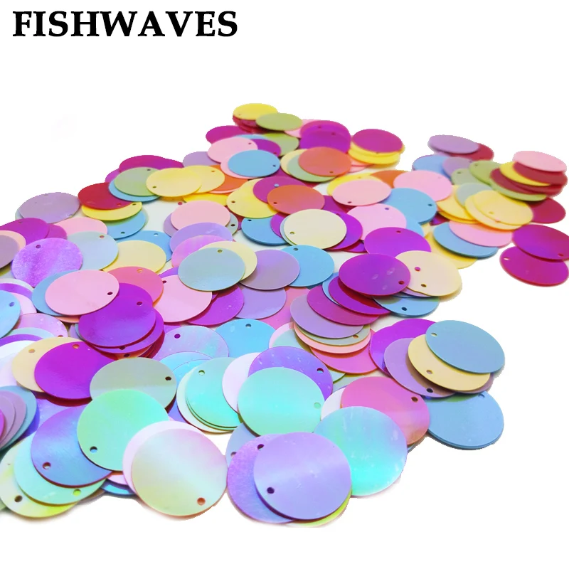 FISHWAVES 100 шт 19 мм круглые AB цветные очаровательные свободные блестки платье своими руками сумка для одежды для рукоделия и блестки шитья Драгоценности для скрапбукинга