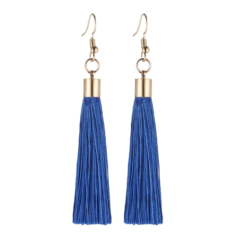 Dangle Earrings LOVBEAFAS Fringe Tassel Earrings For Women Gold Color Vintage Long Drop Dangle Earrings Fashion Wedding Jewelry Party Gift