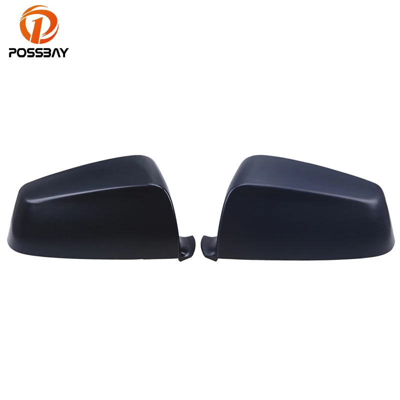 

POSSBAY Matte Black Mirror Cover Trim Frame for BMW 7-Series F01/F02/F03/F04 Sedan 2008-2012 Pre-facelift Door Mirror Shells