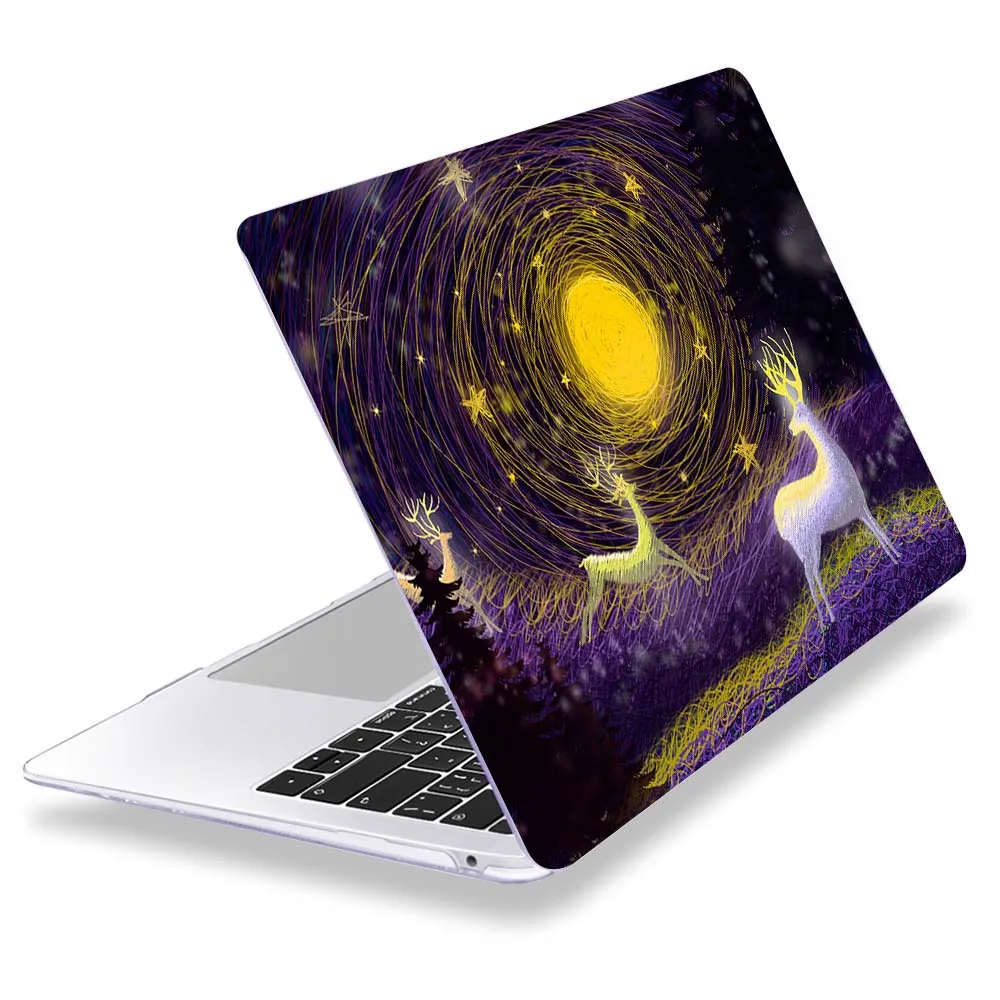 Чехол Redlai с прозрачным кристаллом для Macbook Air, 13 дюймов, A1932, для apple macbook Pro, 13, 16 дюймов, сенсорная панель,, retina, A2159, A2141 - Цвет: Z420