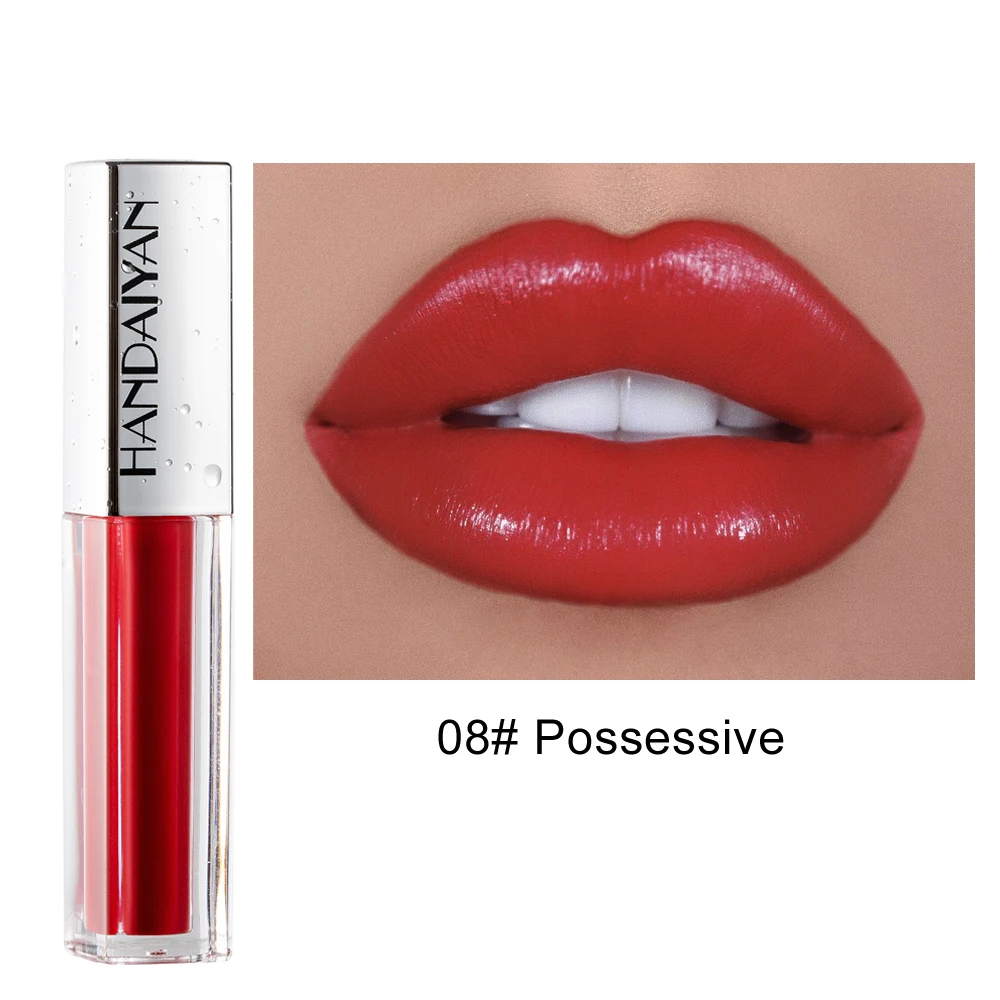 

HANDAIYAN Moisturizing Lip Gloss 12 Colors Ice Cream Velvet Matte Lasting Lip Glaze Makeup Liquid Lipstick maquiagem TSLM1