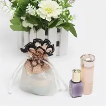 1 шт Подарочный пакет ювелирные изделия Кольцо Серьги сумки для хранения марлевые кружева шнурок конфеты сумки для свадьбы День рождения сувениры