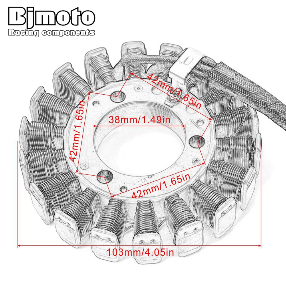 BJ 32101-38302 Магнитный статор мотоцикла катушки для Suzuki GN250 1982-2001 TU250 1997- генератор переменного тока