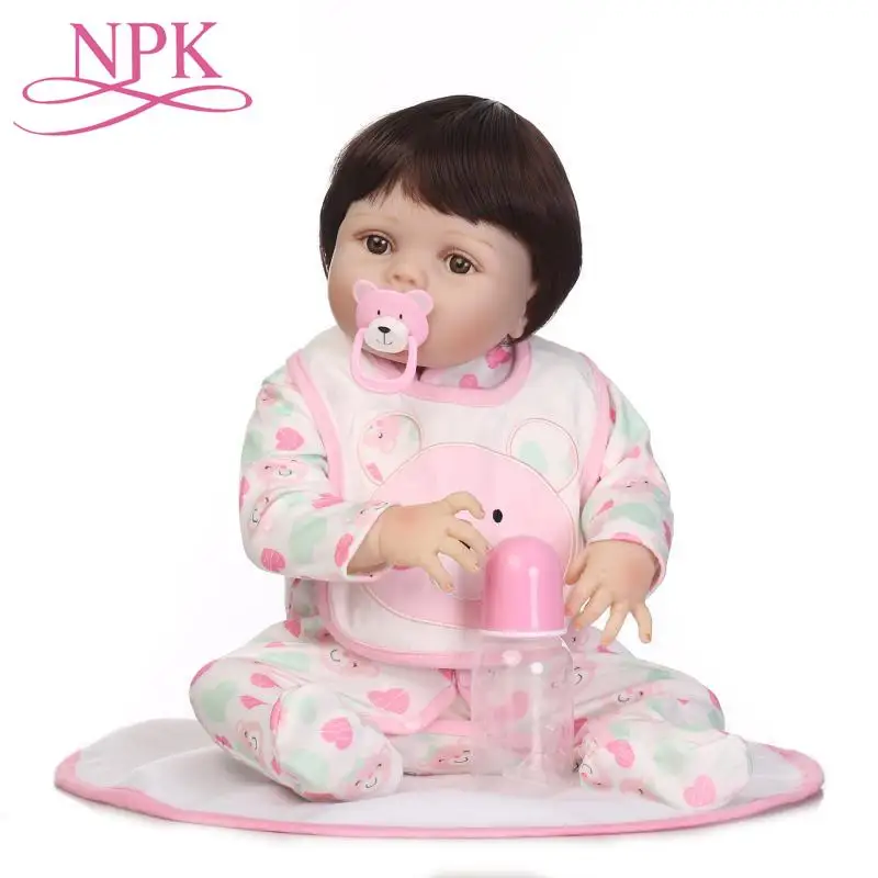 57 см мягкие силиконовые куклы Reborn Baby, реалистичные мягкие тканевые куклы для новорожденных, силиконовые игрушки, лучшие игрушки для детей