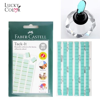 

1 Box Light Blue Universal Clay Reusable Adhesive False Nails Chip Manicure Nail Art Salon Nail Art Fixed Supplies Tools