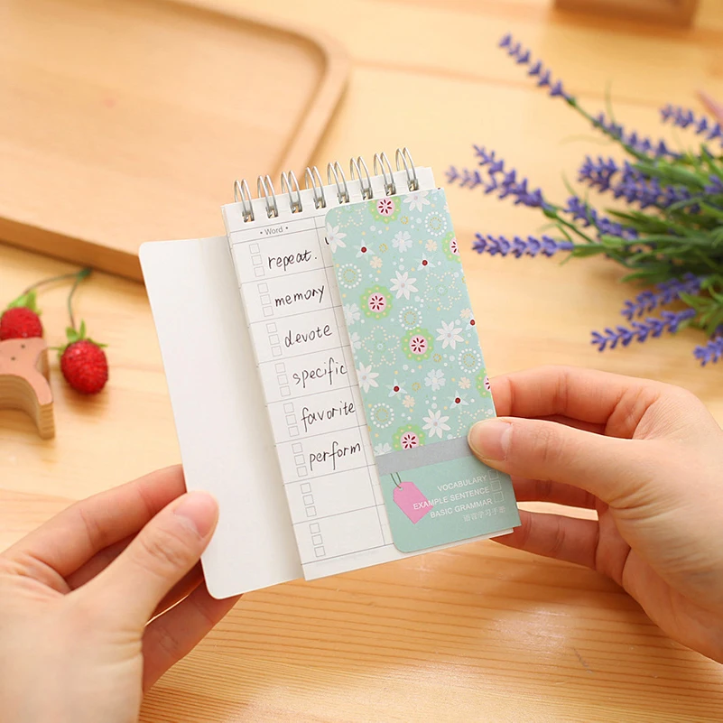 

Kawaii Word Language Flash Cards Study Memo Pads Sheet Planner Notebook Cute Index Tab School Office Stationery Thing Flashcard