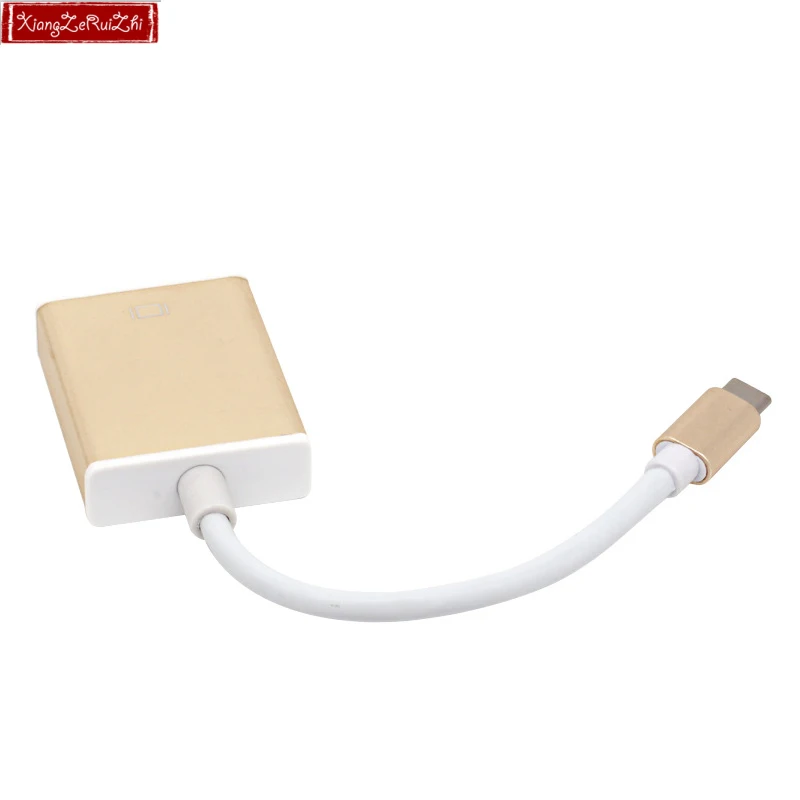1080 P порт дисплея USB 3,1 type C к VGA Кабель-адаптер мужчин и женщин конвертер для ПК компьютера ноутбука HDTV монитор проектор