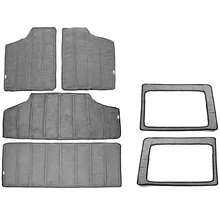 Для Jeep Wrangler Jk подголовник Hardtop изоляция 4 двери 2012- заднее окно и потолочная крыша теплоизоляция хлопок комплект автомобиля