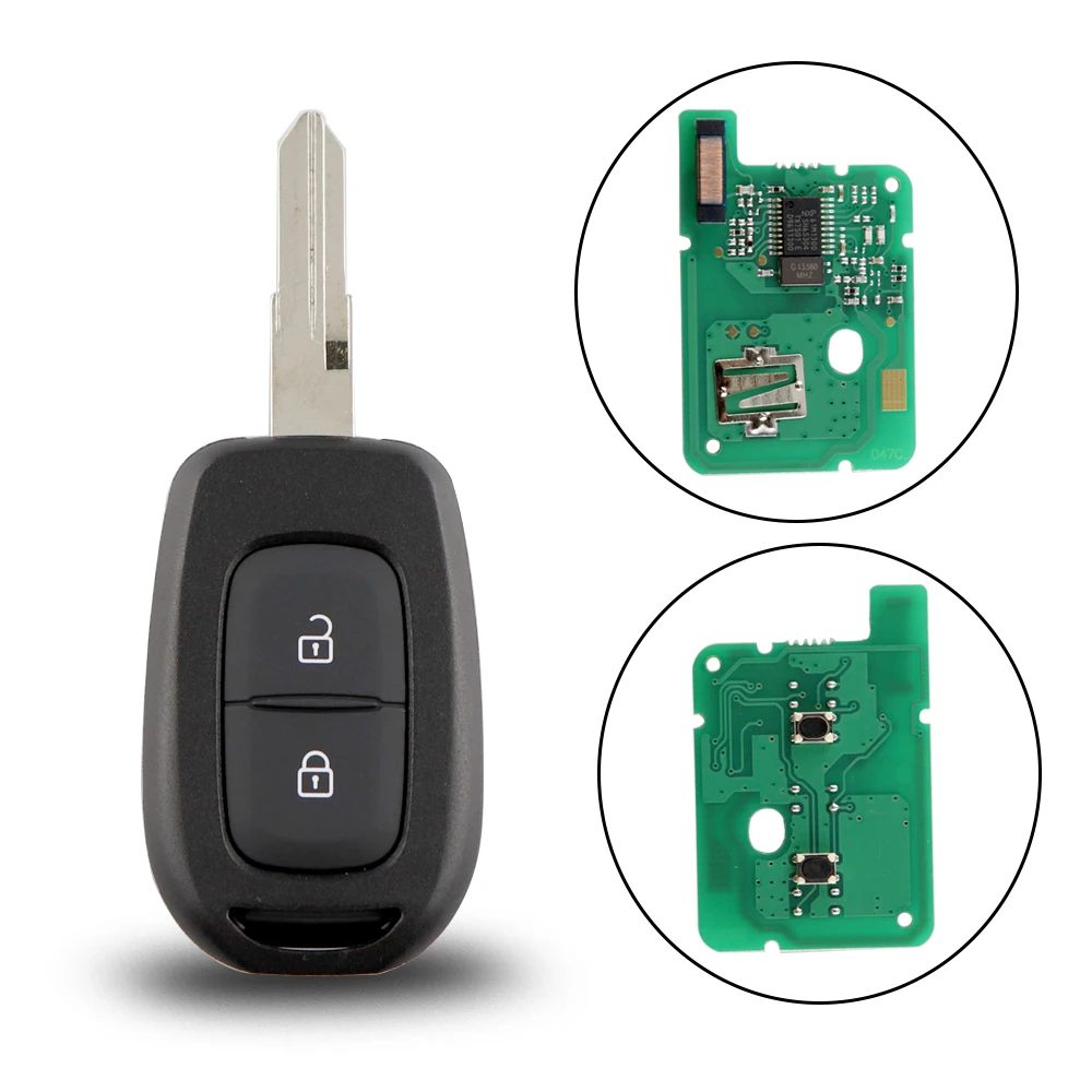 YIQIXIN 2 кнопки дистанционного ключа 433 МГц 4A PCF7961M HITAG AES чип для Renault Sandero Megane Dacia Logan Lodgy Dokker Duster