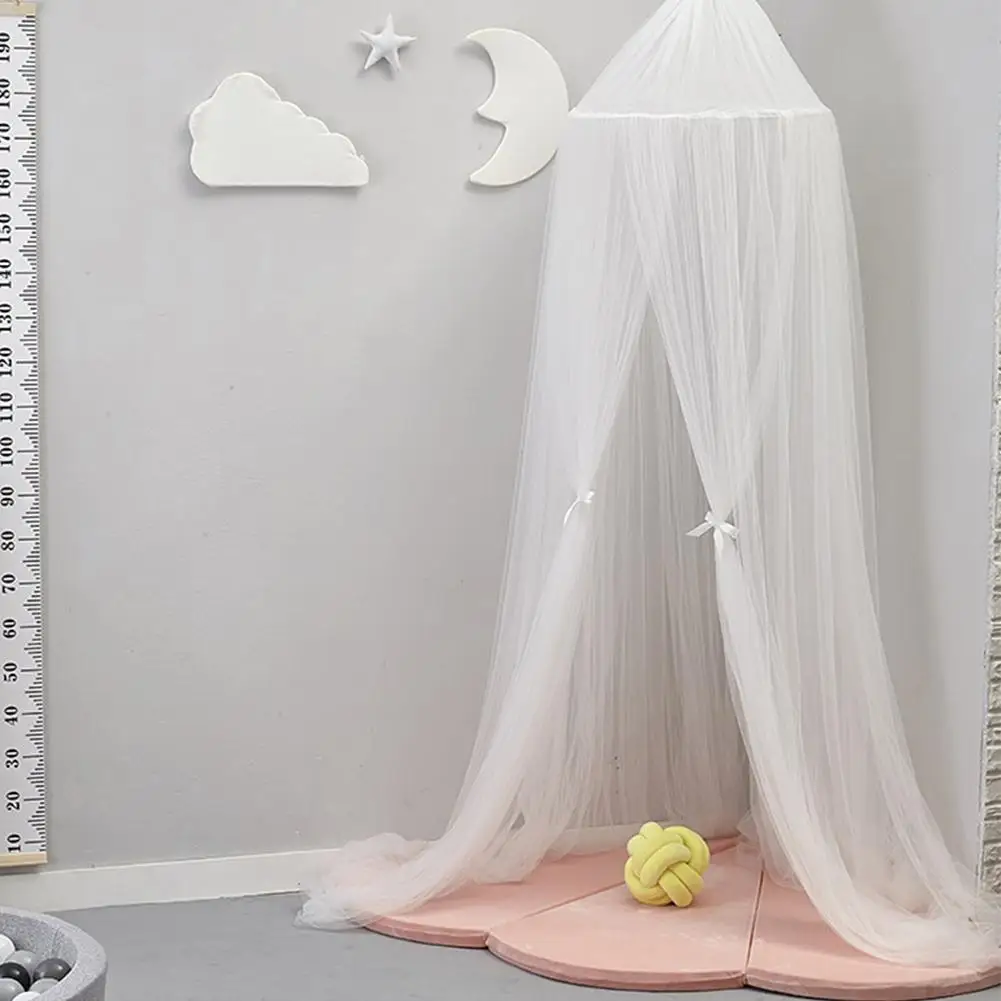 Round Baby Bed Mosquito Net Dome Hanging Bed Canopy ...