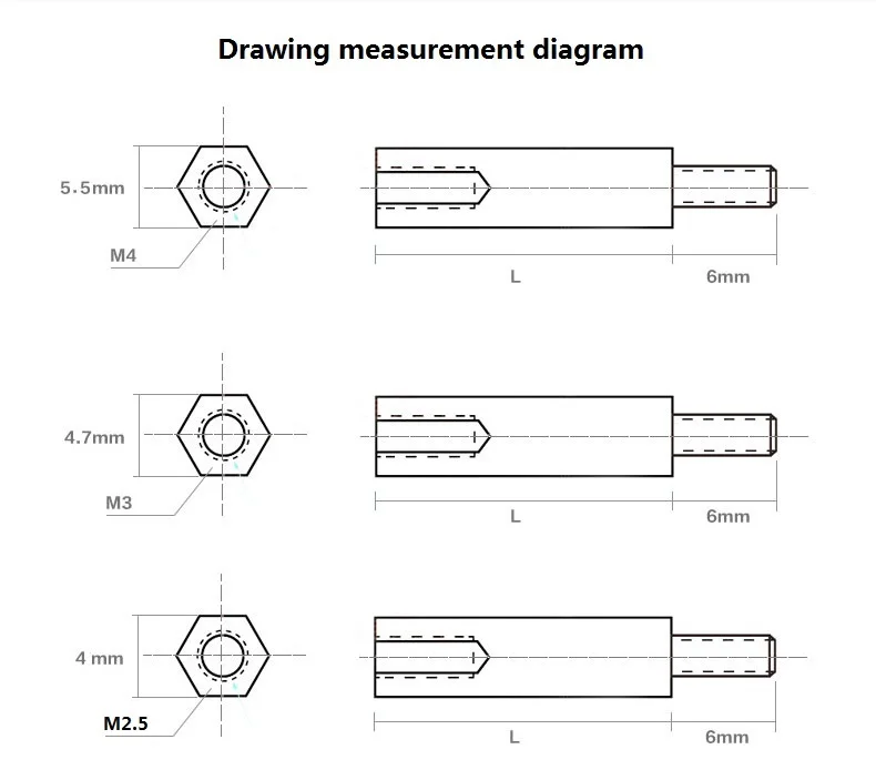 Brass Threaded Pillar PCB Standoff Spacer -000