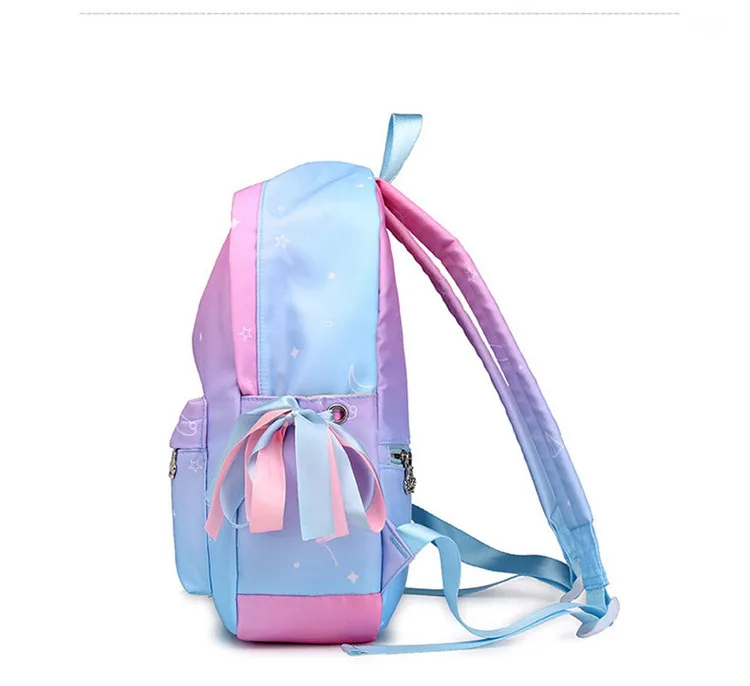 2019 новый стиль версия простой Нейлоновый Средний школьная сумка мульти-функция мода Студенты плечо рюкзак женский