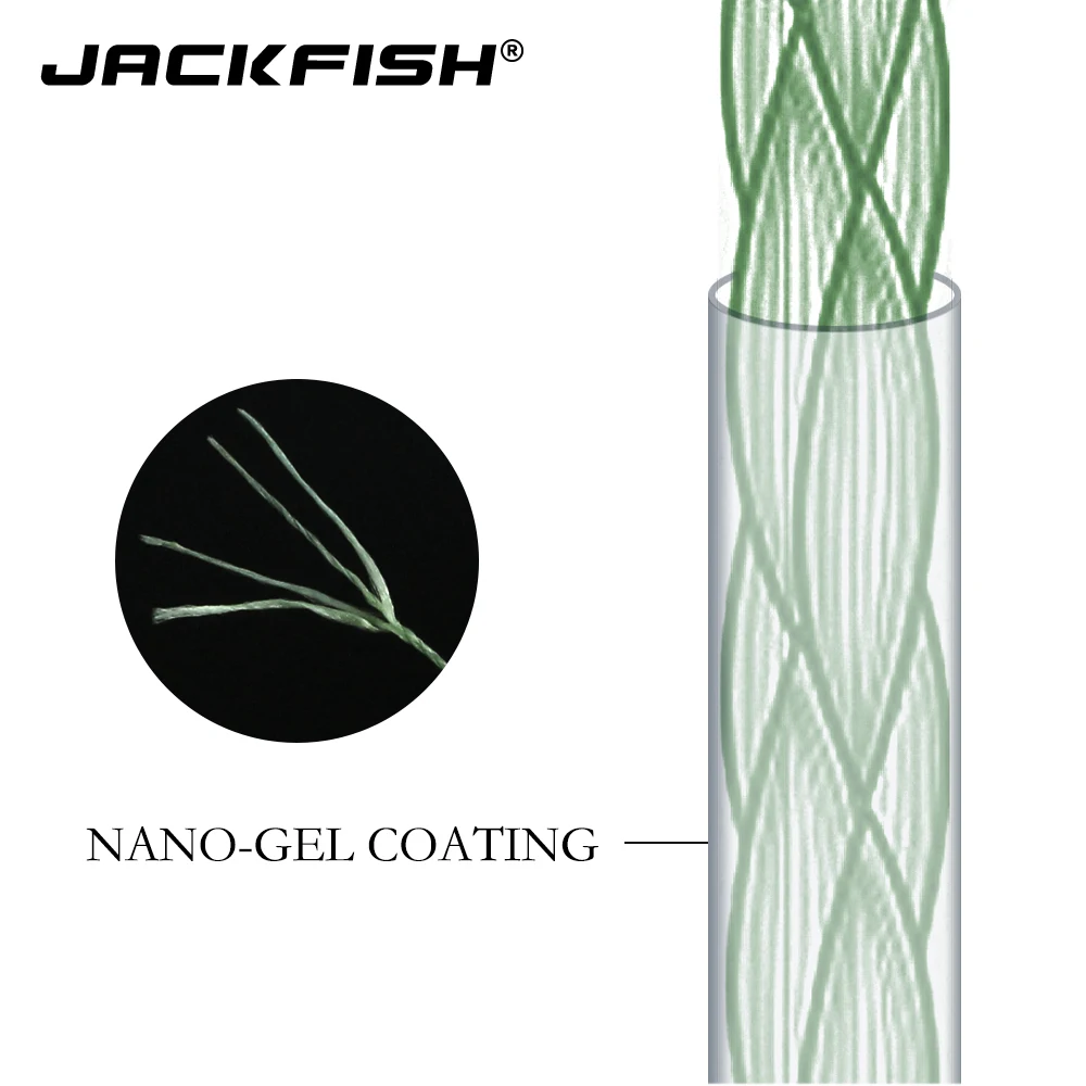 JACKFISH 4 Strand PE плетеная рыболовная леска 500 м/300 м 10-80LB мультифиламентная леска для ловли карпа морская леска