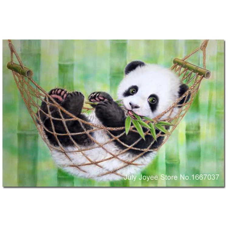 Bebe Panda Manger Bambou Mignon Diamant Animaux De Peinture Diamant Broderie Point De Croix Decoration De La Maison Patchwork Craft Hobby Aliexpress
