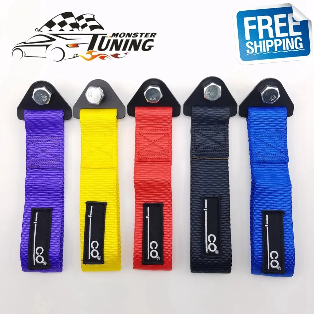 Free Shipping Universal New Tow Strap High Quality Racing Car Tow