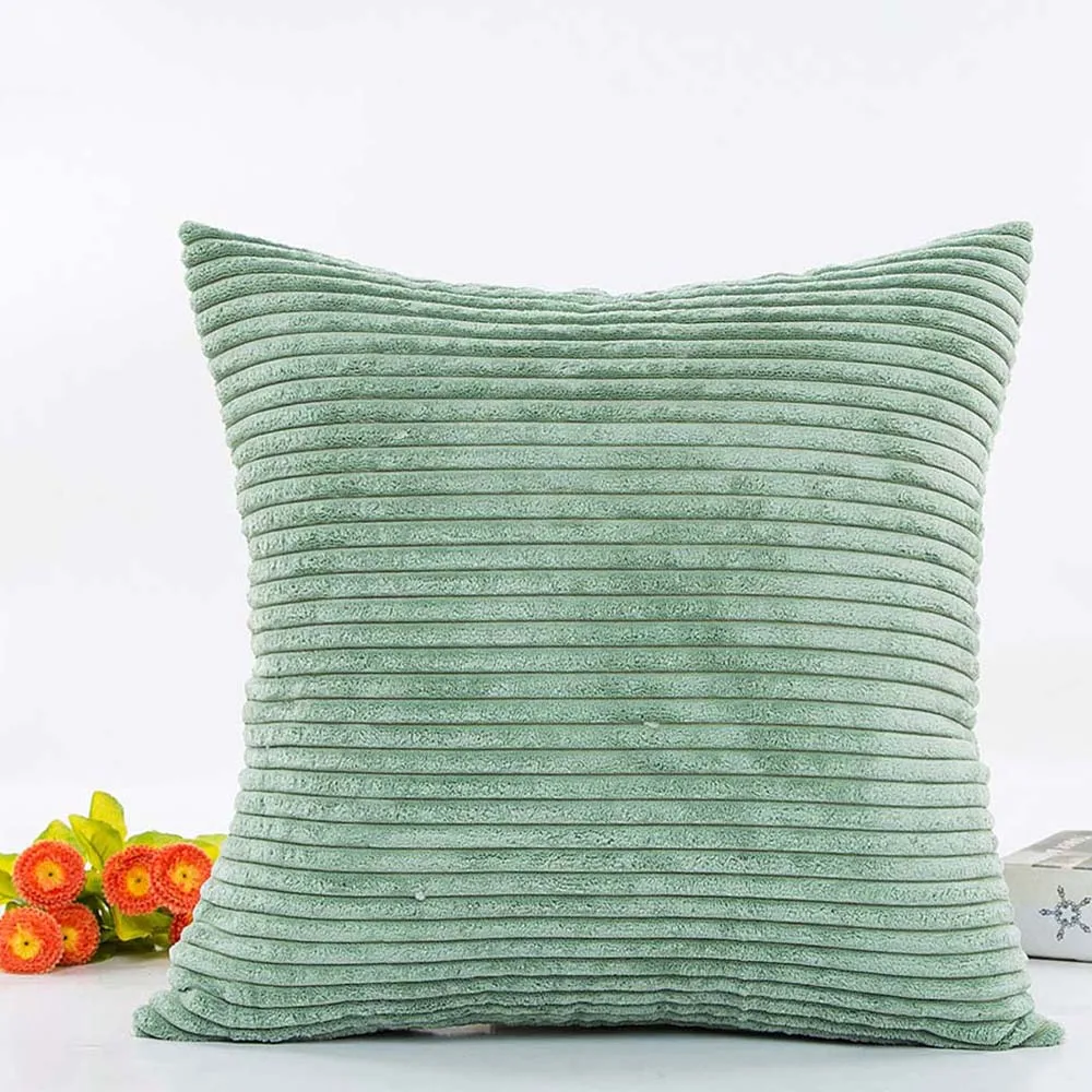 Varmhus ملون مخطط المخملية غطاء وسادة الرئيسية مكتب أريكة مربع وسادة القضية غطاء وسادة الزخرفية