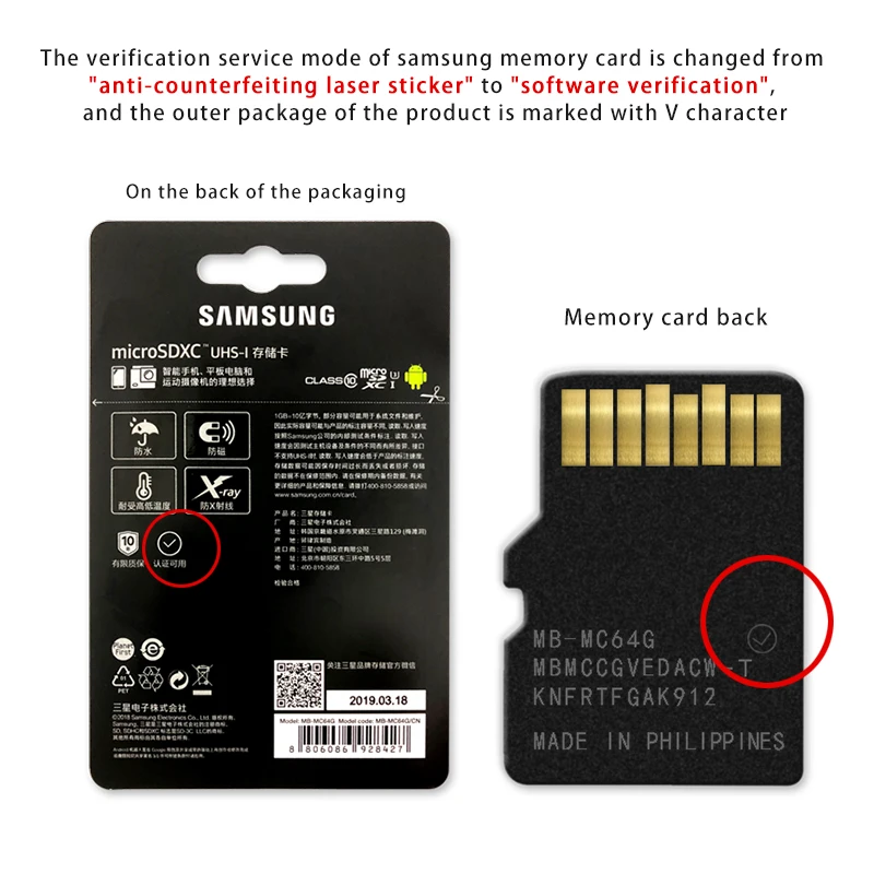 Карта памяти SAMSUNG Micro SD 256 ГБ 32 ГБ 64 Гб 128 ГБ SDHC SDXC класс EVO+ класс 10 C10 UHS TF SD карты транс флэш Microsd