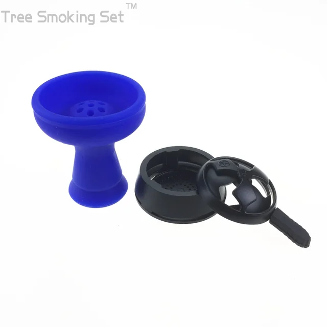 Buy Small silicone smoke bowl with black scrub kalou d