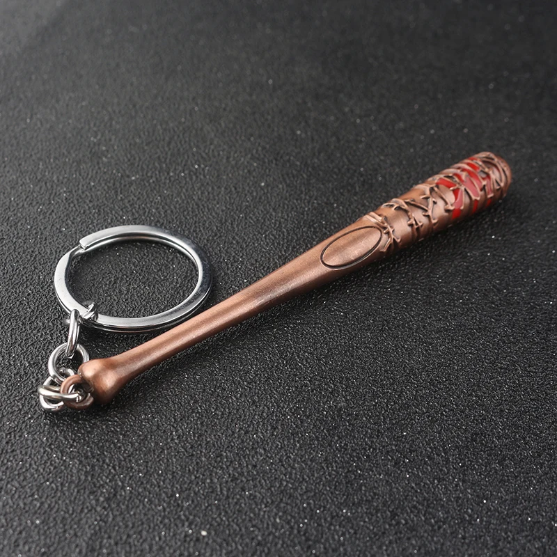 The Walking Dead Stick Keychain Negan's Bat LUCILLE Baseball Bat shape Key Chain For Men Car Keyring Jewelry