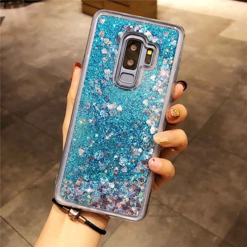 Динамичными плавающими жидкими ТПУ чехол для samsung Galaxy S9 плюс S8 S7 край S10 Примечание 10 9 8 5 4 3 J2 Prime J3 J5 J7 чехол для телефона