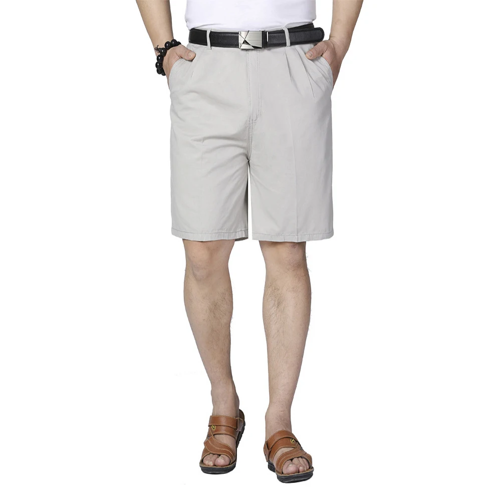 Middle-aged Casual Shorts loose cotton thin men suit short trousers Summer dad Clothing Brand Solid Color Shorts Plus Size 28-40 Middle-aged Casual Shorts loose cotton thin men suit short trousers Summer dad Clothing Brand Solid Color Shorts Plus Size 28-40
