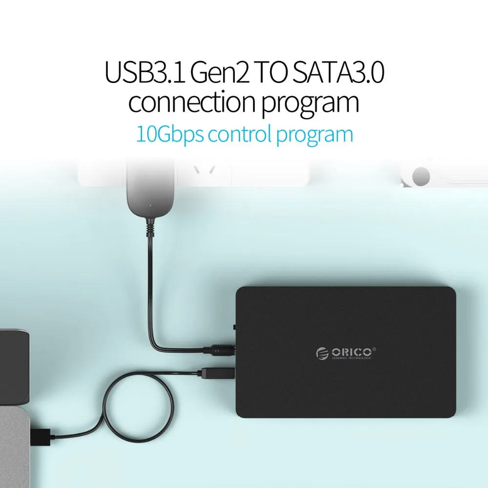  ORICO 35 zoll HDD Fall SSD Adapter USB 3.1 Gen2 zu SATA für Samsung Festplatte Box 35 25 Externe la