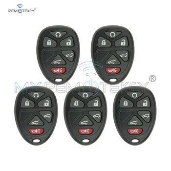 

Remtekey 5pcs Remote car key Fob Shell Case 6 Button for GMC Cadillac Chevrolet OUC60270 Car Key Replacement Cover