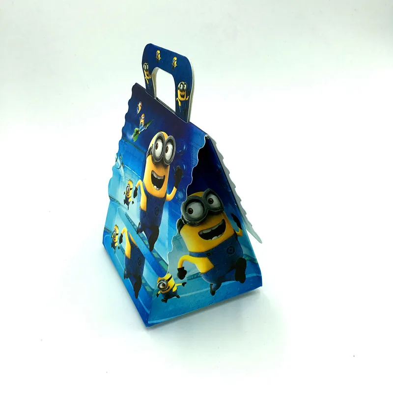 

6PCS/LOT MINIONS CANDY BOXES KIDS BIRTHDAY PARTY FAVORS BABY SHOWER MINIONS CANDY CASE KIDS FAVOR MINIONS GIFT BOXES SCHOOL BAG