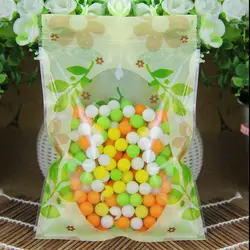 100 шт. 16*24 см трехцветные цветок мешок, прозрачное окно самоуплотнением мешок сушеные фрукты, чай в пакетиках пищевой упаковка мешок