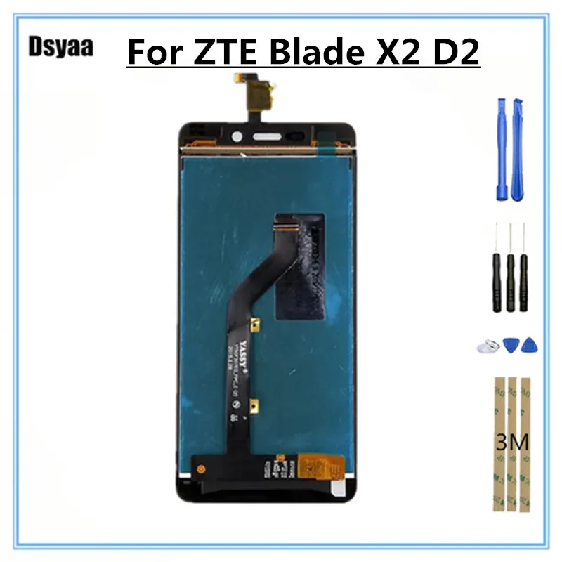 5 0 дюймов для ZTE Blade X3 D2 T620 A452 ЖК-дисплей с кодирующий преобразователь сенсорного