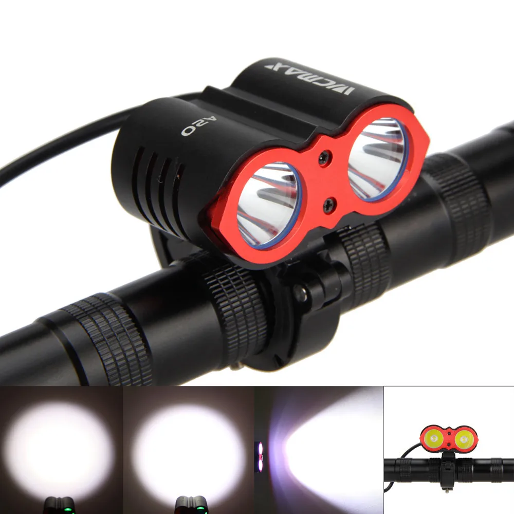 

Waterproof Bicycle luces led bicicleta 5000 lumen 2x CREE XM-L L2 LED Bike Cycling front light (not include 18650 battery pack)