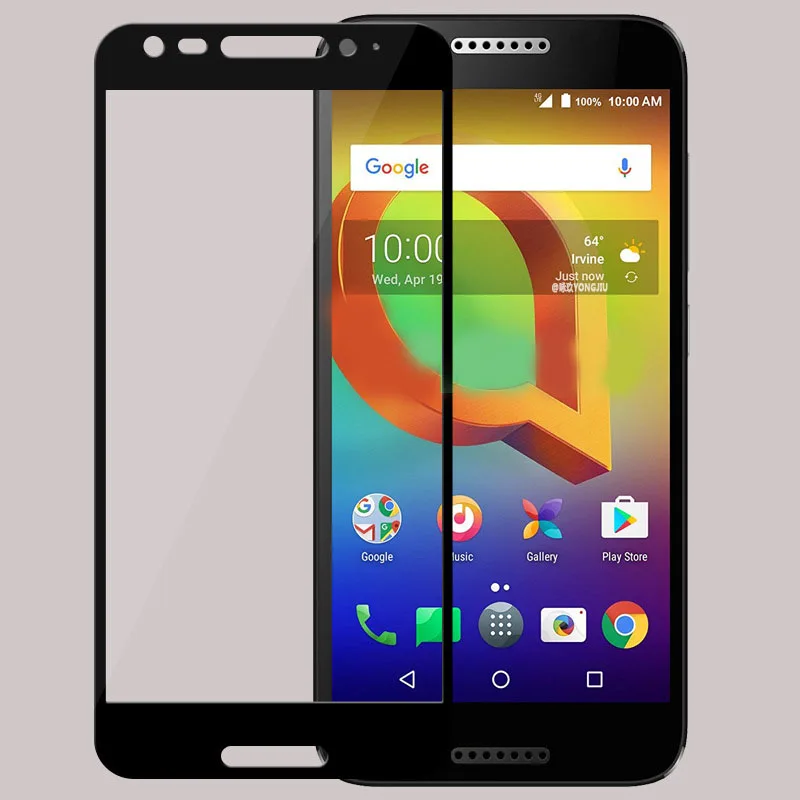 3D 9 H закаленное стекло для Alcatel A30 Fierce полное покрытие протектор экрана Защитная