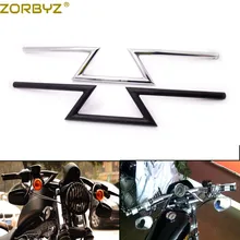 ZORBYZ " 25 мм Металлическая черная/Хромированная ручка Z баров для Honda Yamaha Suzuki Kawasaki Harley Triumph