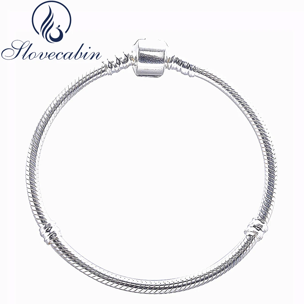 

Slovecabin Original 925 Sterling Silver Bangle Bracelet Femme Cuff For Women Sterling-Silver-Jewelry Silver Bracelet Wholesale
