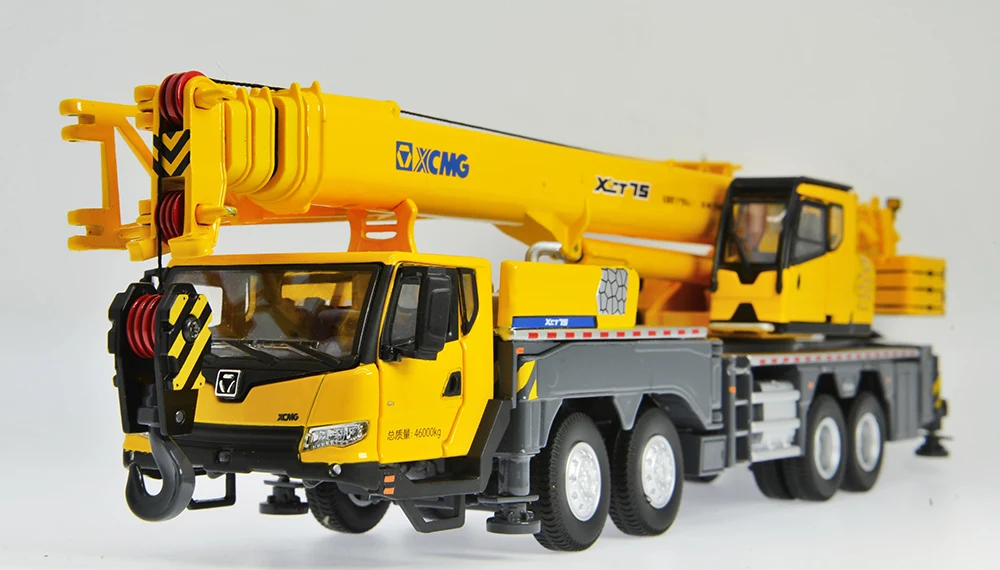 Новинка 2019 года модель масштаба 1:50 литья под давлением грузового крана XCMG XCT75