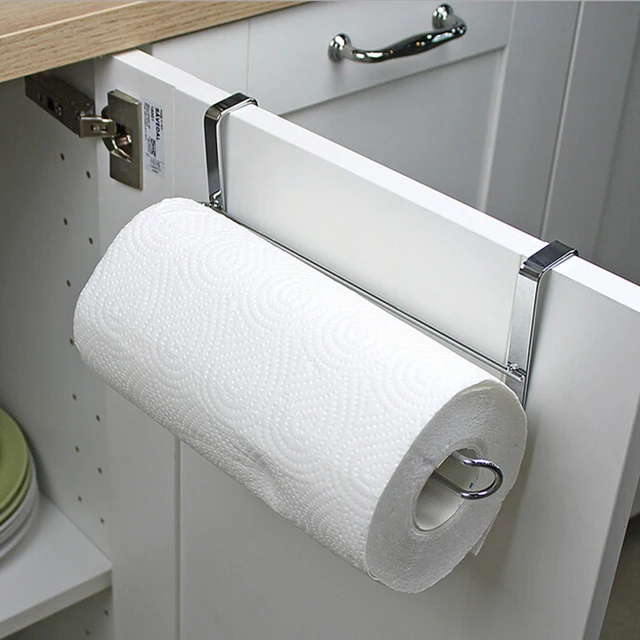 Stainless Steel Paper Towel Rack Toilet Roll Holder Bathroom Stainless Steel Paper Towel Rack Toilet Roll Holder Bathroom Storage Racks Kitchen Tissue Cabinet