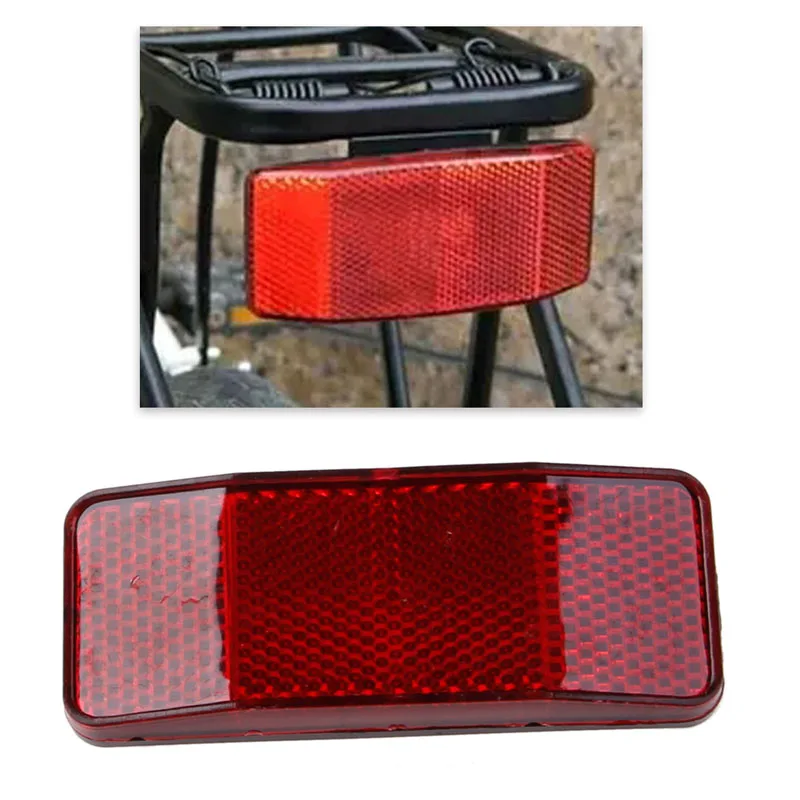 

QILEJVS Bicycle Bike Cycle MTB Road Safety Warning Reflector Light Reflective Red Strips Reflection sheet