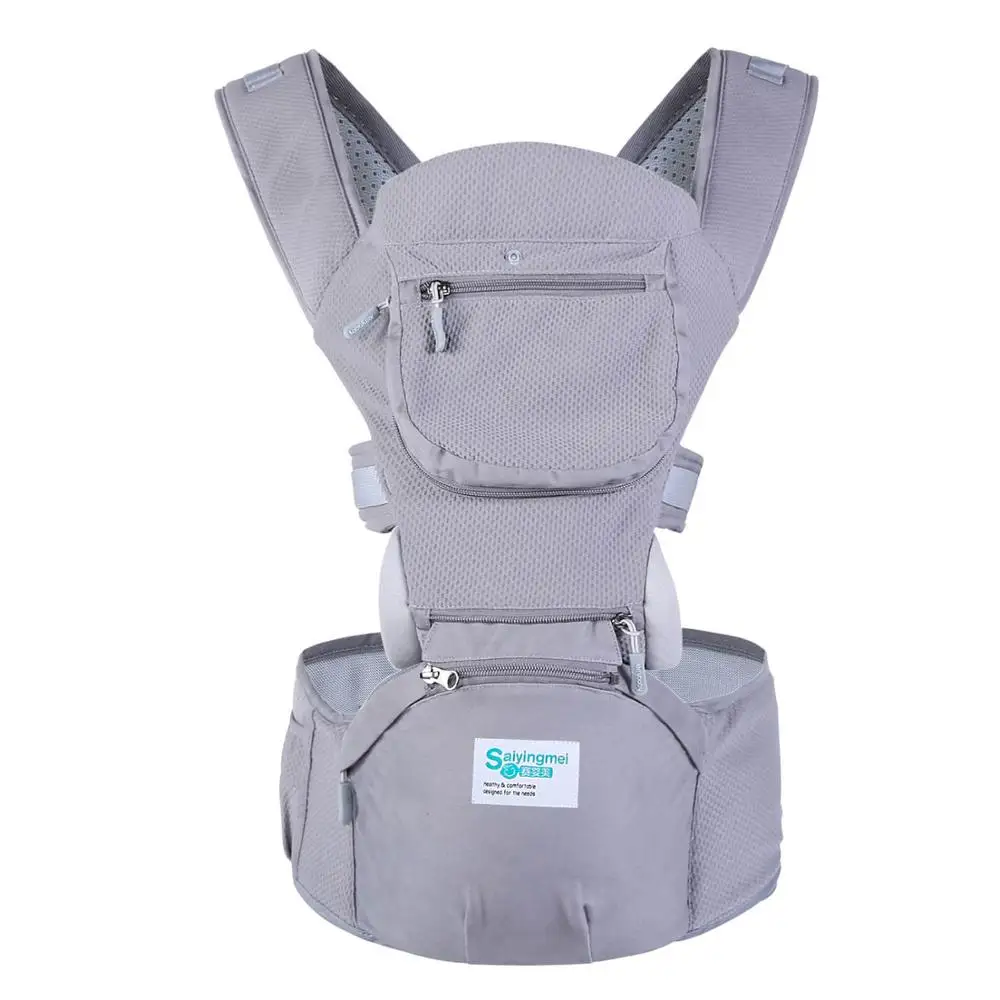 Горячая Распродажа кенгуру верхней ребенка слинг рюкзак Hipseat Высокое качество подтяжки для новорожденных новые дизайнерские Детские Хип сиденья - Цвет: Grey cool air
