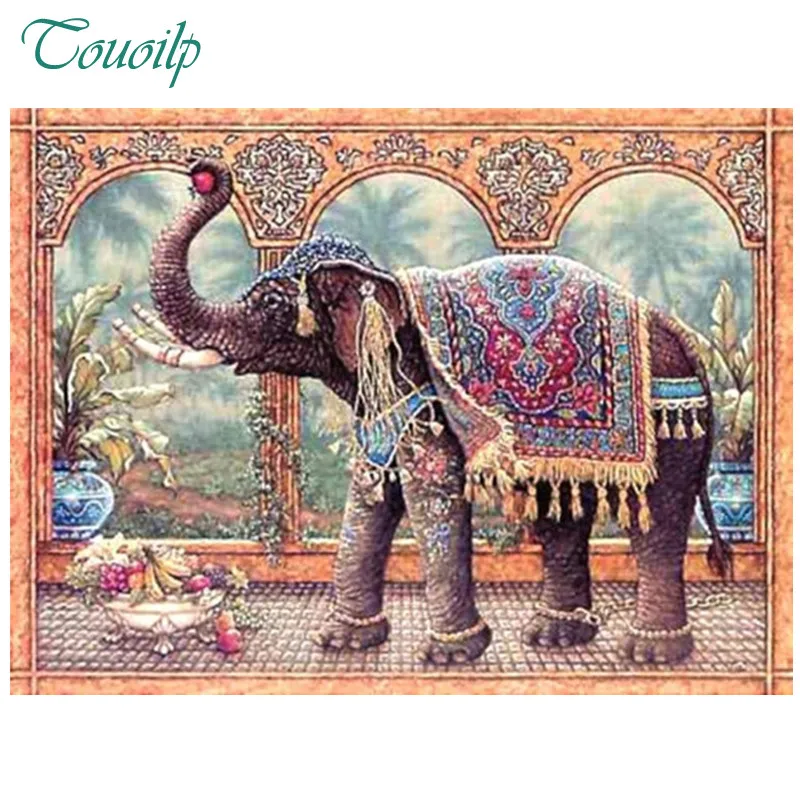 diy diamond painting handwork sets pattern embroidery 100% full drills Indian elephant cross stitch mosaic | Дом и сад